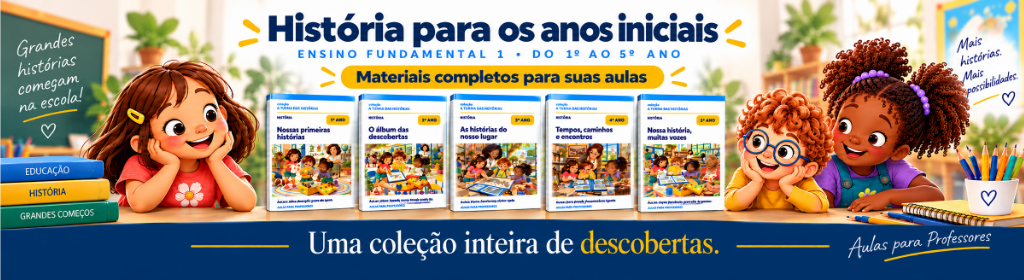 Os cinco livros da coleção História para os Anos Iniciais