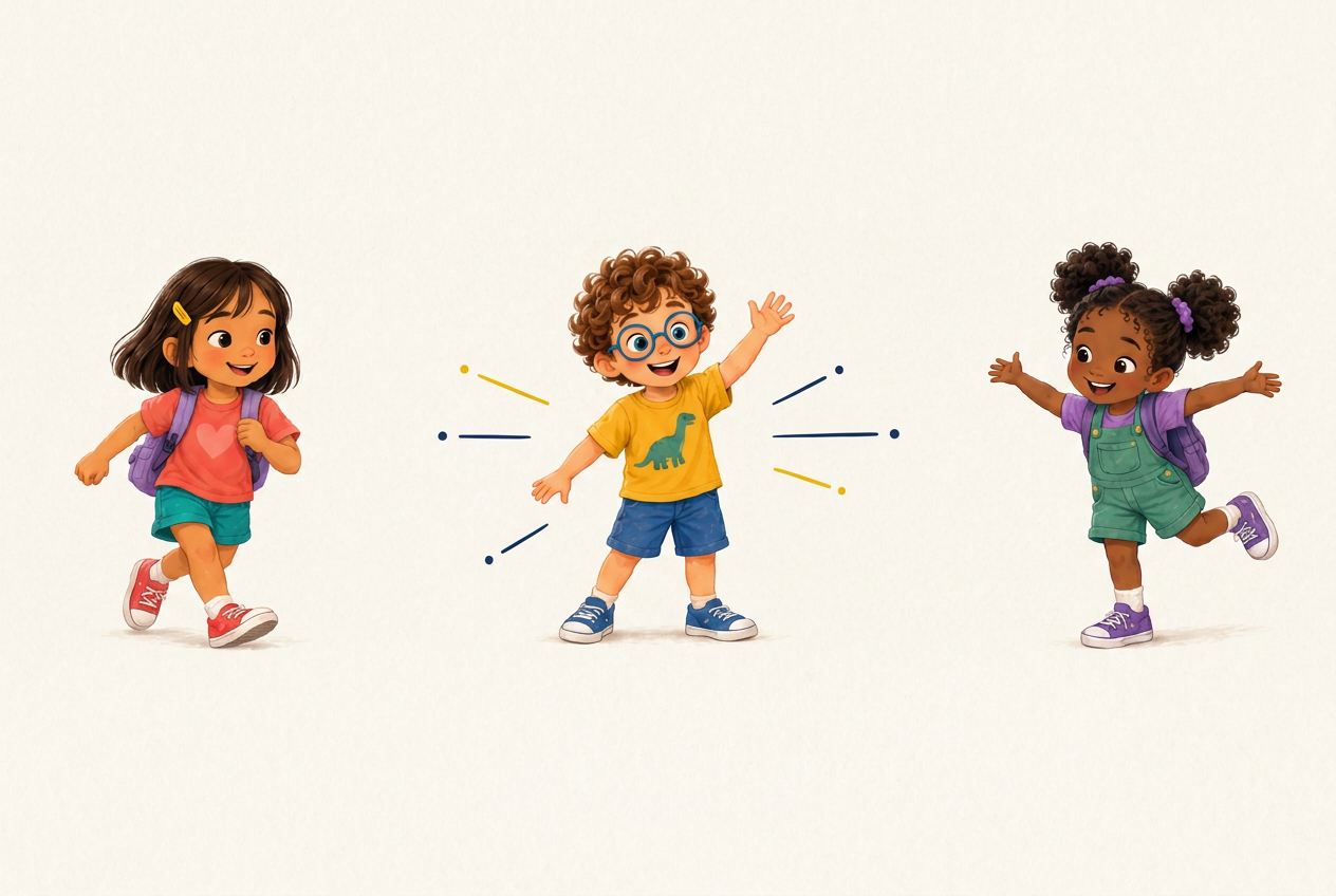 Da esquerda para a direita: Lia, Bento e Zoe