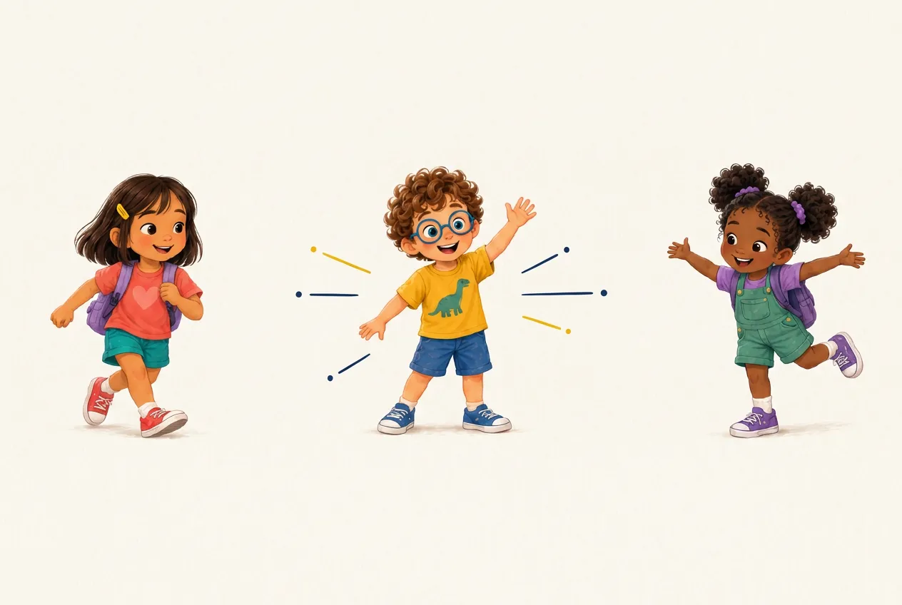 Da esquerda para a direita: Lia, Bento e Zoe